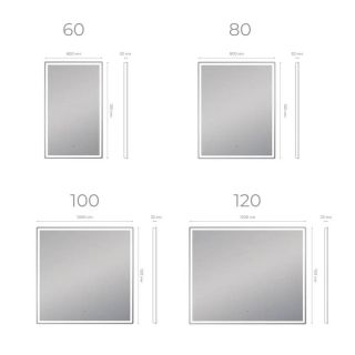 Зеркало с подсветкой Vigo Roberta Comfort 169 100 см